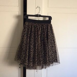 Torrid Leopard Tulle Skirt